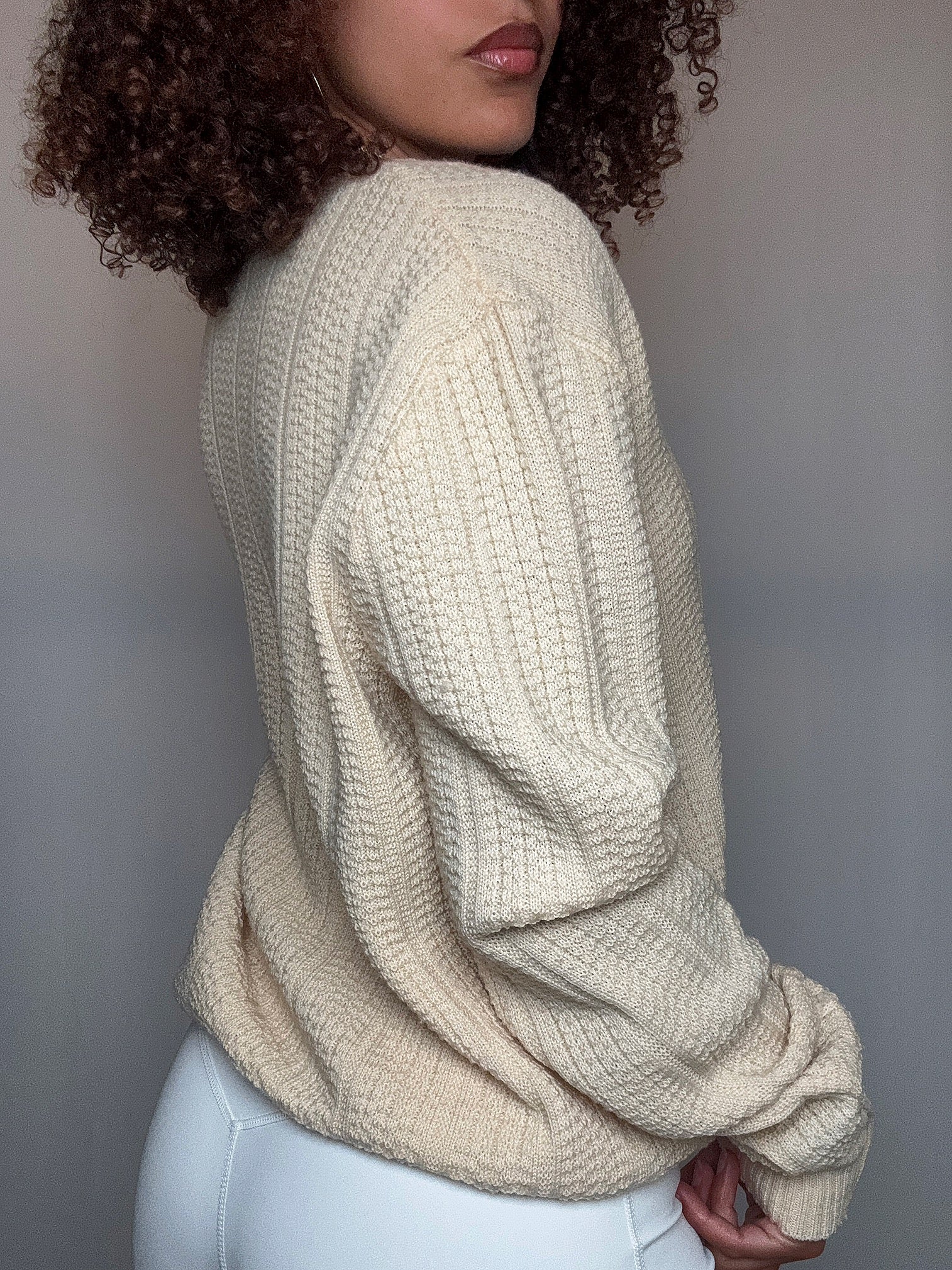 Cardigan beige L Vintage