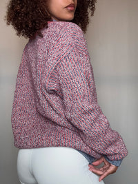 Pull col V chiné Levi's L vintage