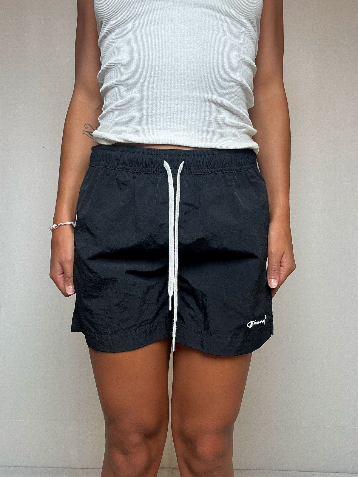 Short noir Champion S vintage