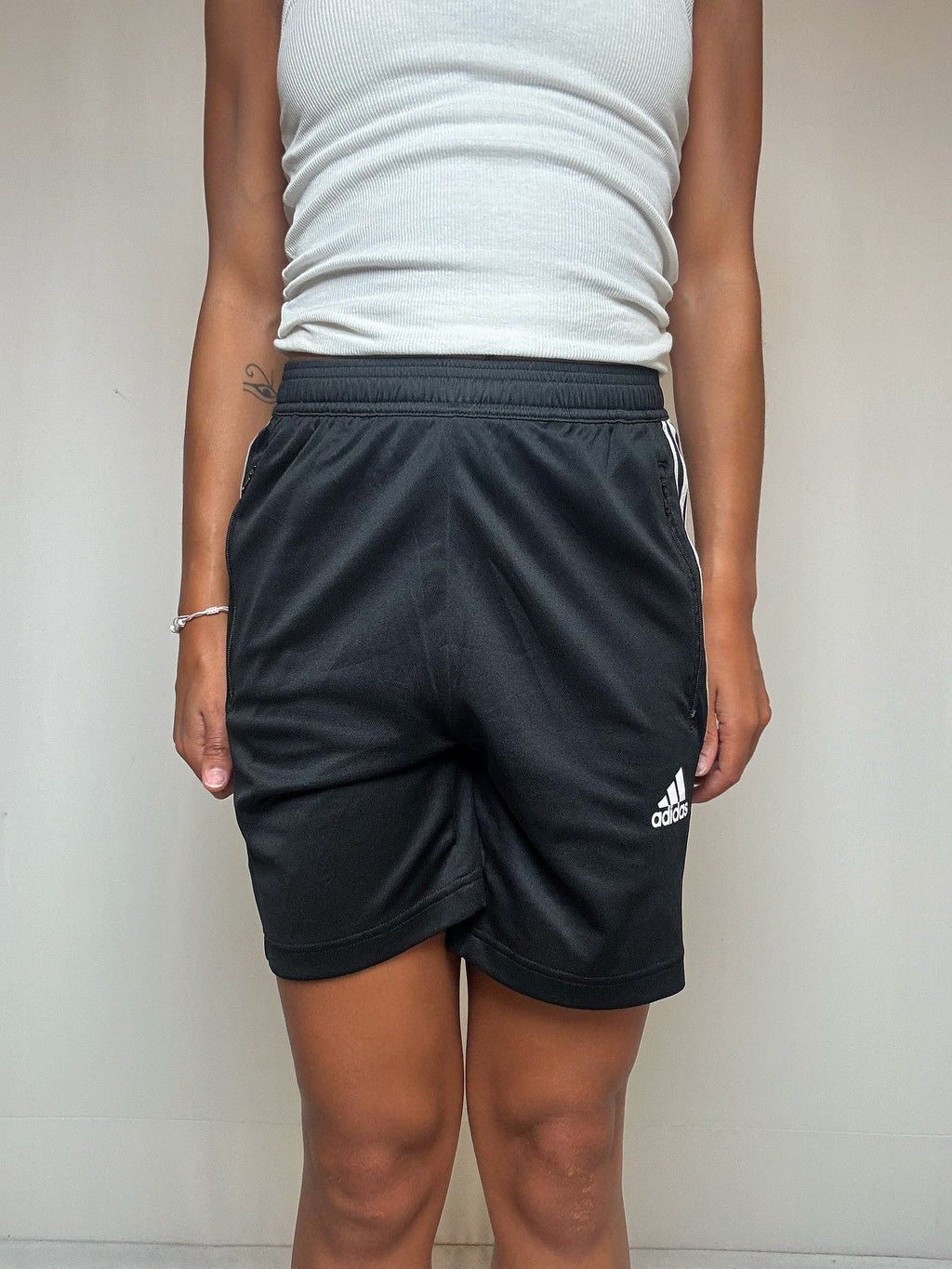 Short noir de sport Adidas S vintage