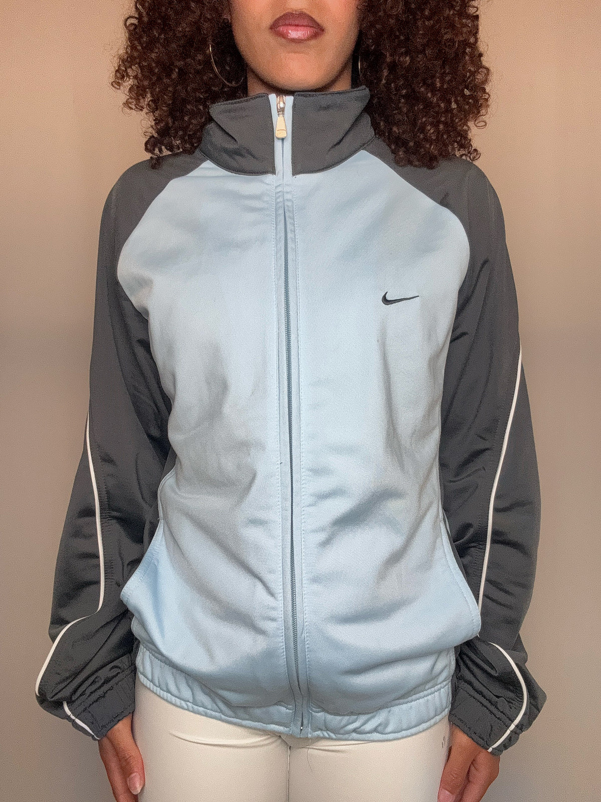 Jacket nike bleu et gris M/L vintage