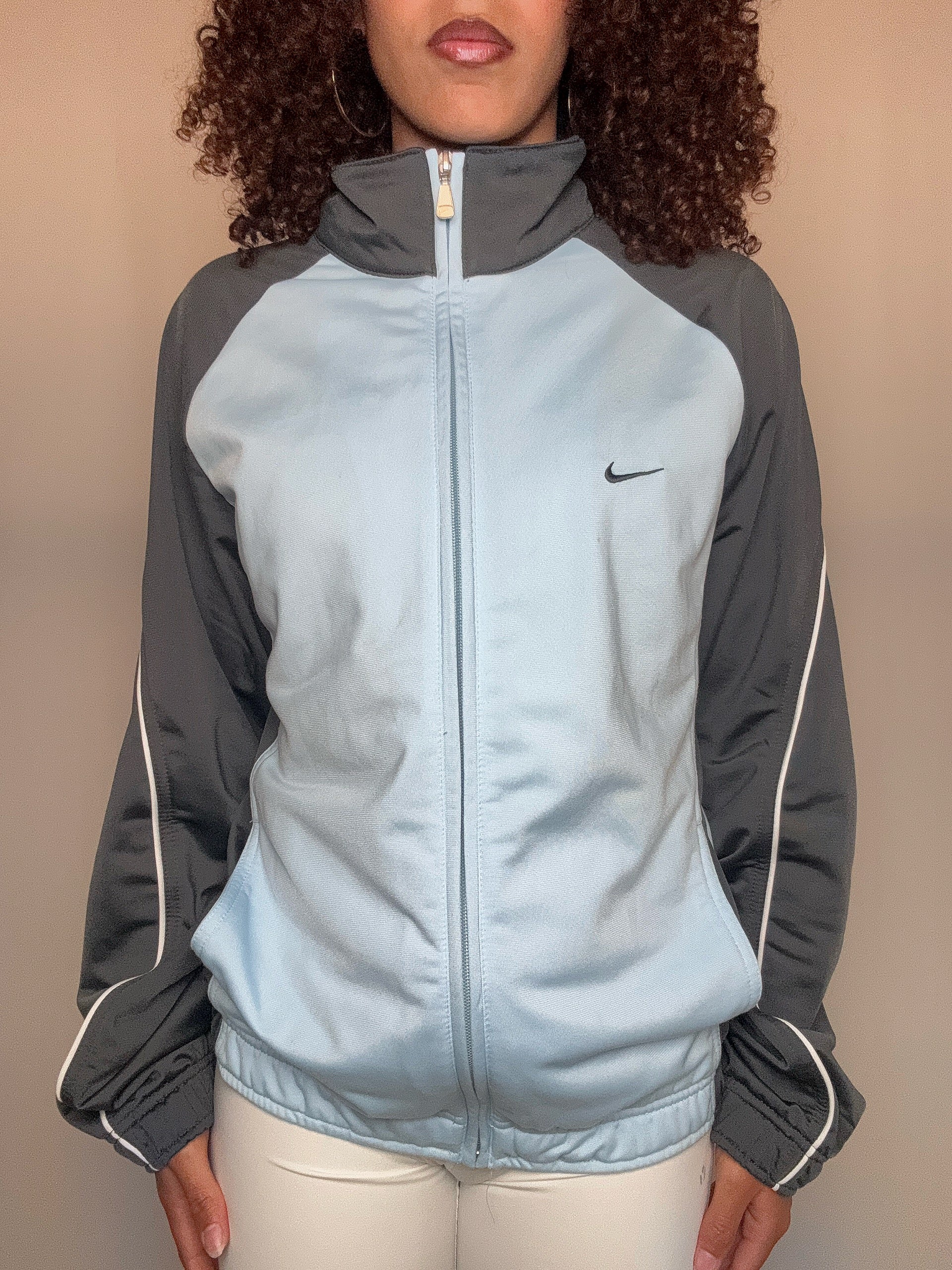 Jacket nike bleu et gris M/L vintage