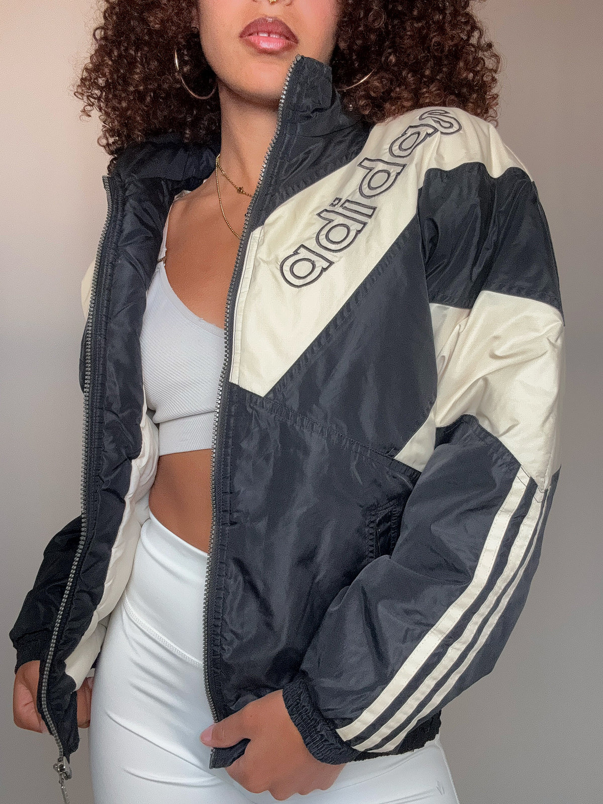 Veste bomber adidas L vintage