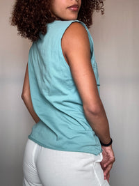 Débardeur Puma turquoise L vintage