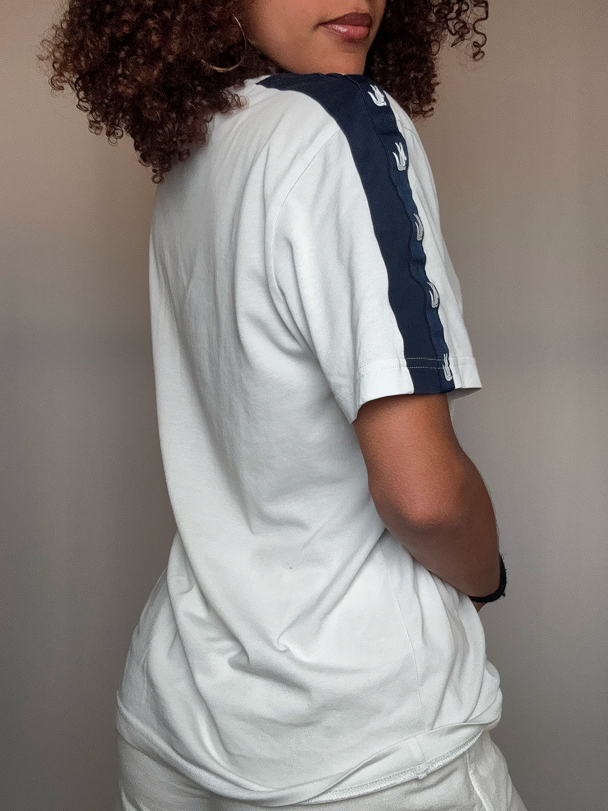 Tshirt blanc Lacoste M vintage