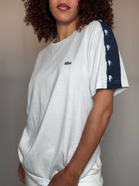 Tshirt blanc Lacoste M vintage