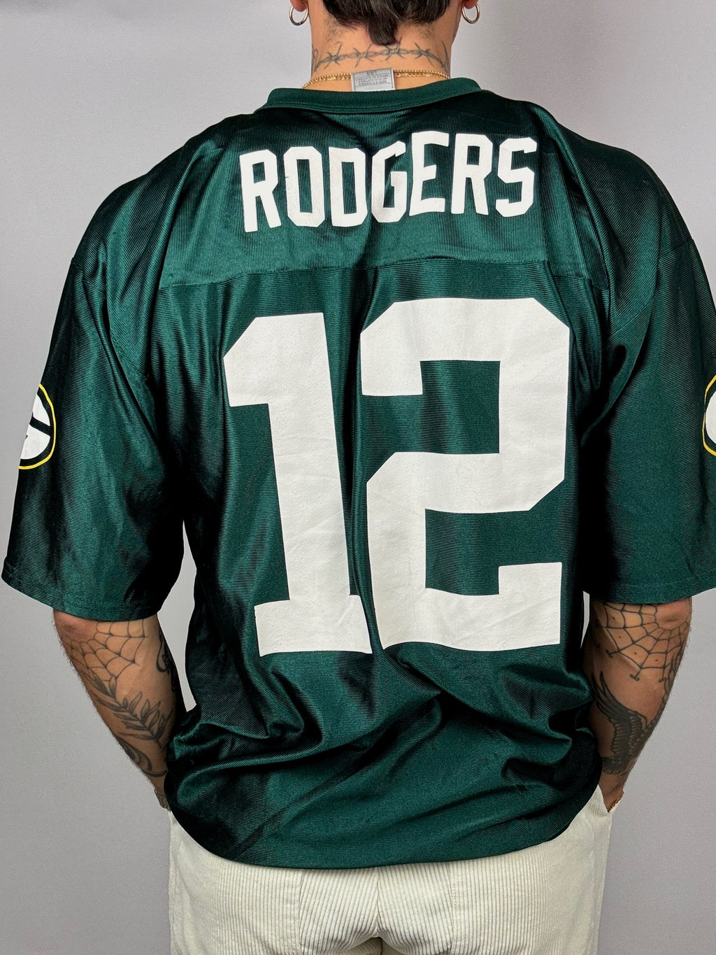 Vintage NFL Grünes American Football Trikot L