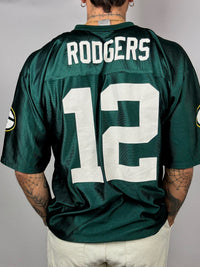 Vintage NFL Grünes American Football Trikot L