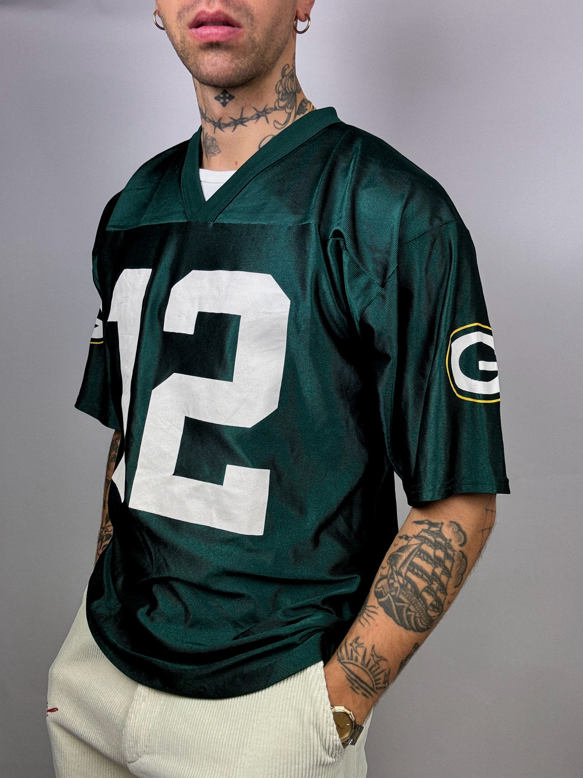 Vintage NFL Grünes American Football Trikot L