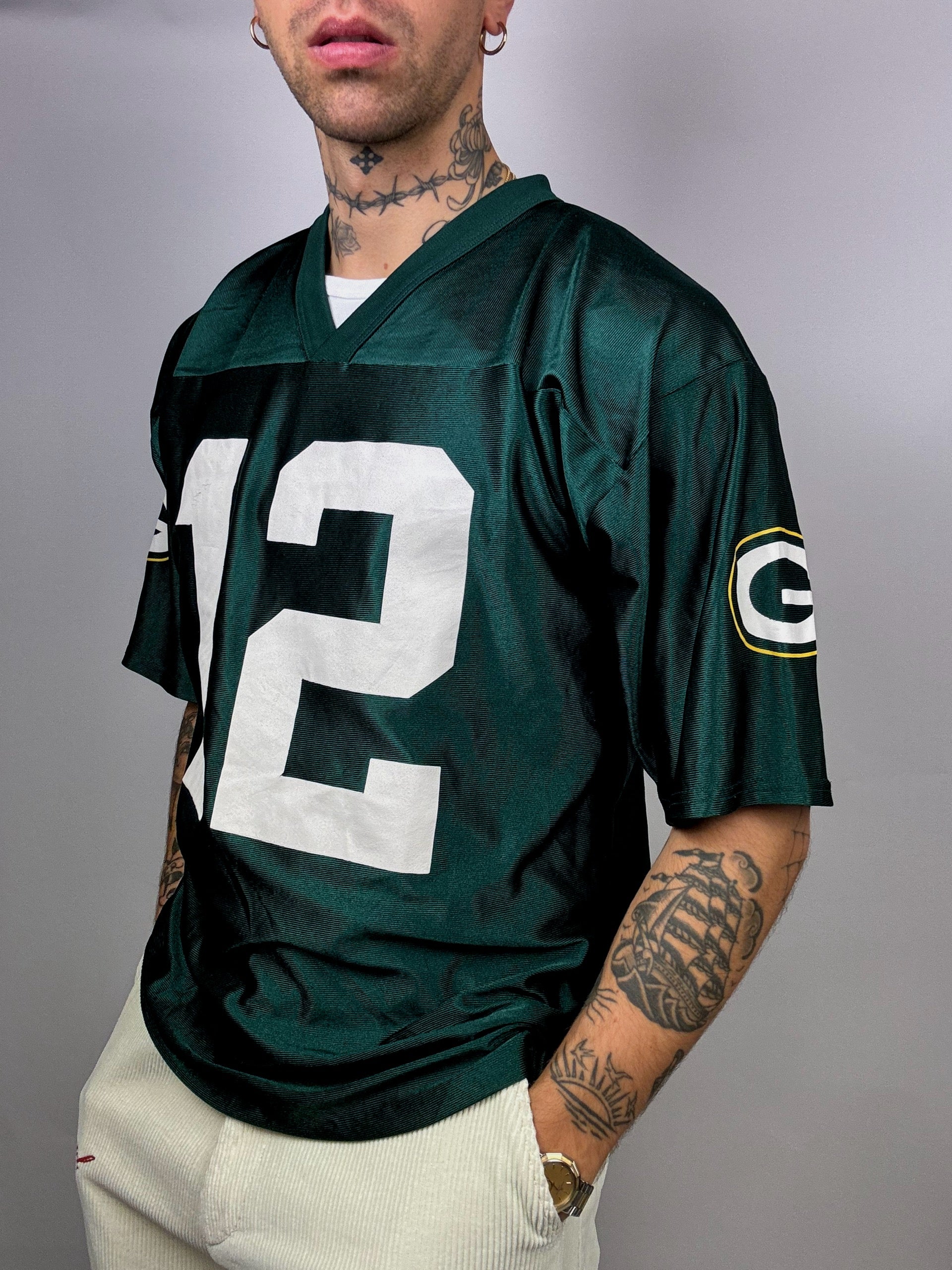Vintage NFL Grünes American Football Trikot L