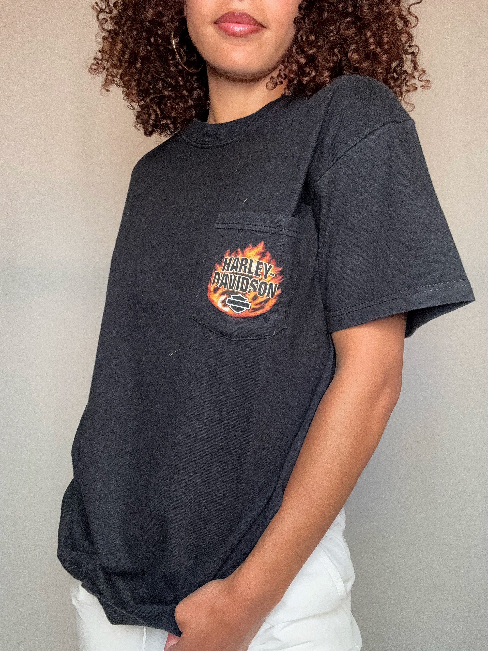 Tshirt noir Harley Davidson M vintage