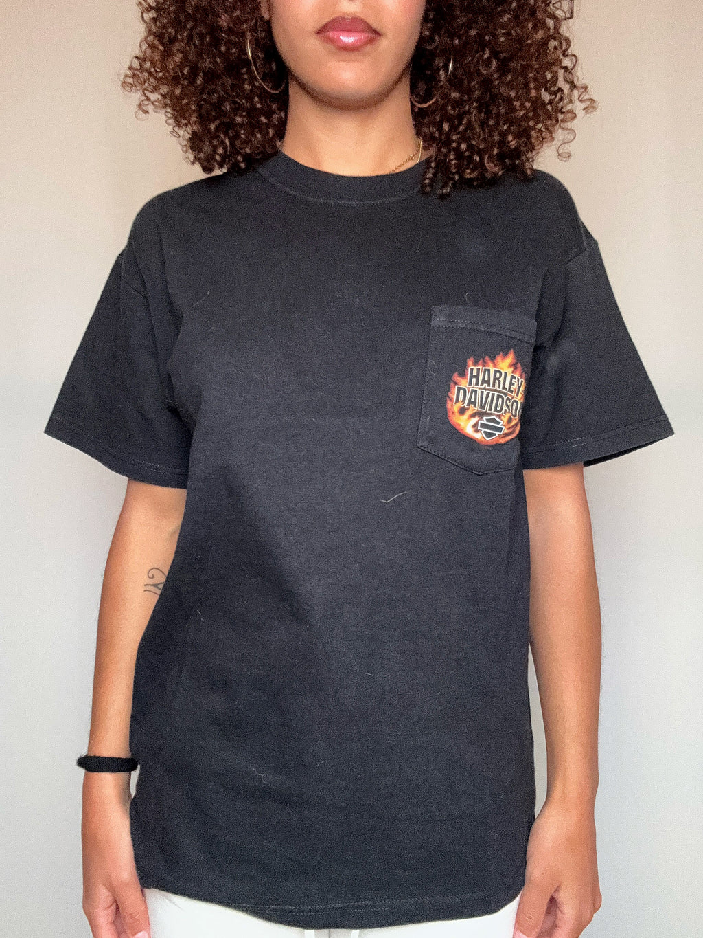 Tshirt noir Harley Davidson M vintage