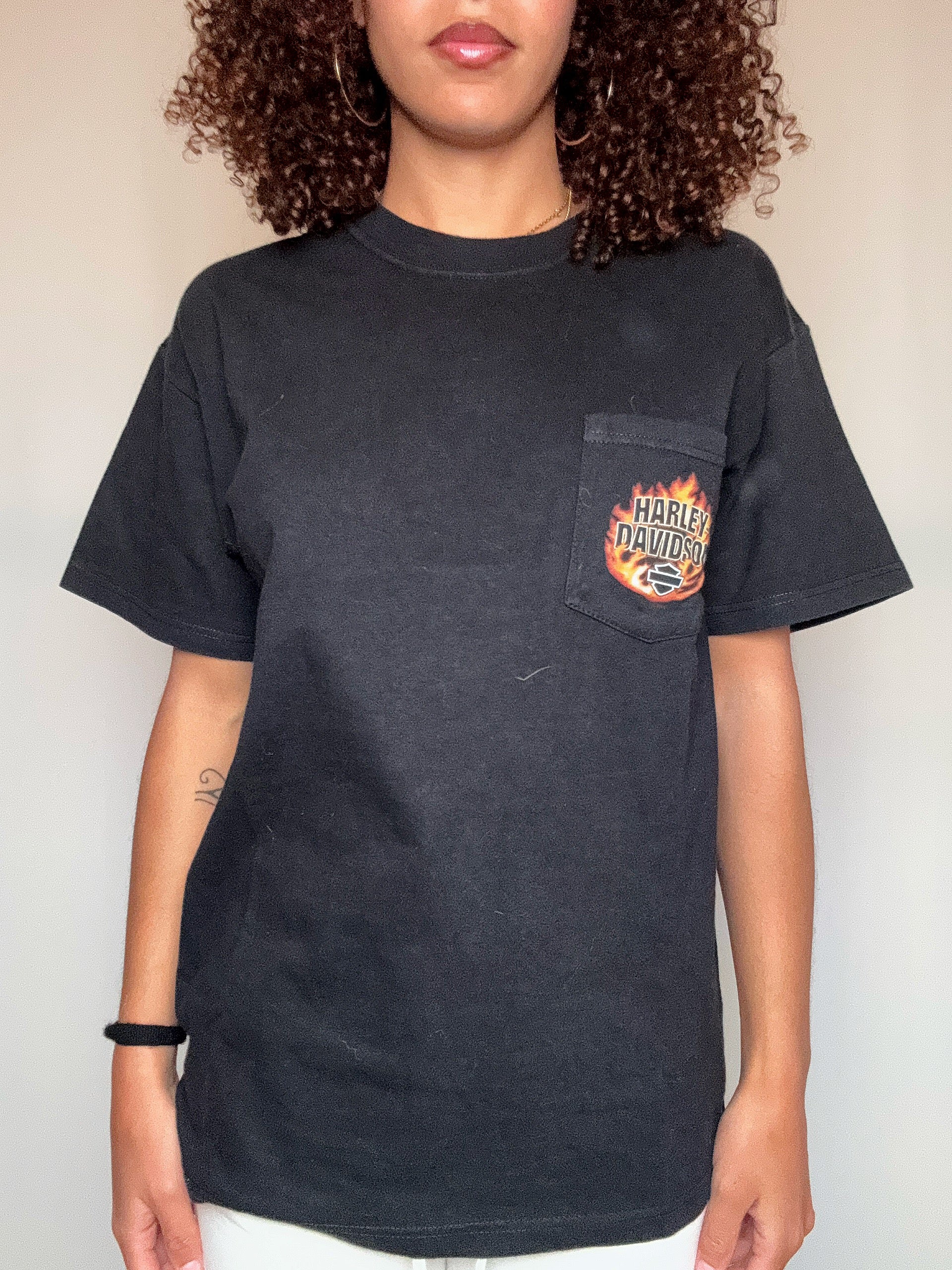 Tshirt noir Harley Davidson M vintage