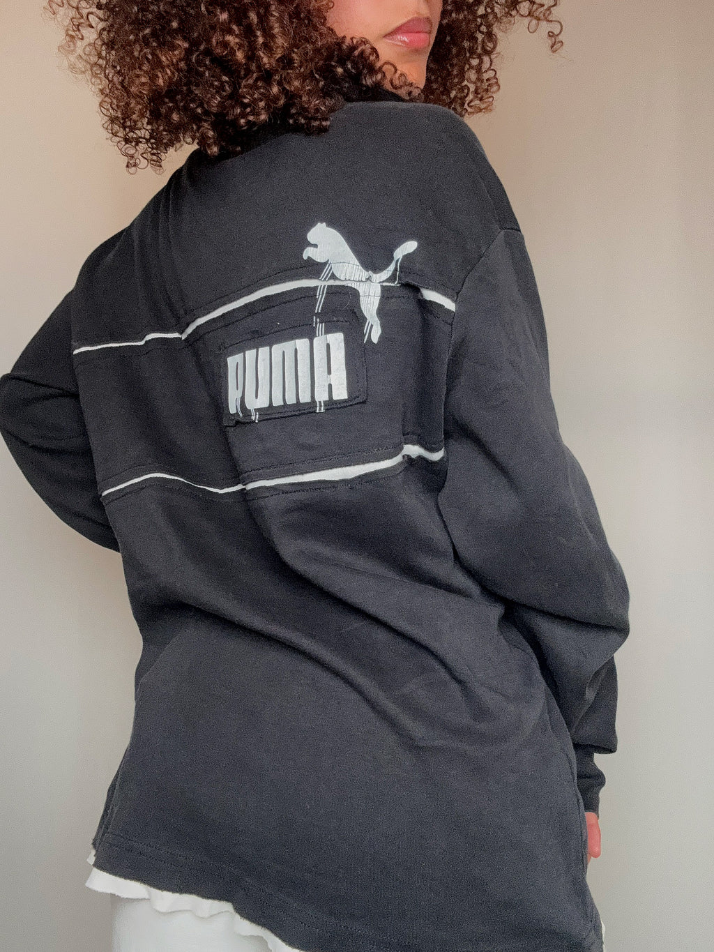 Polo manche longue Puma XL vintage