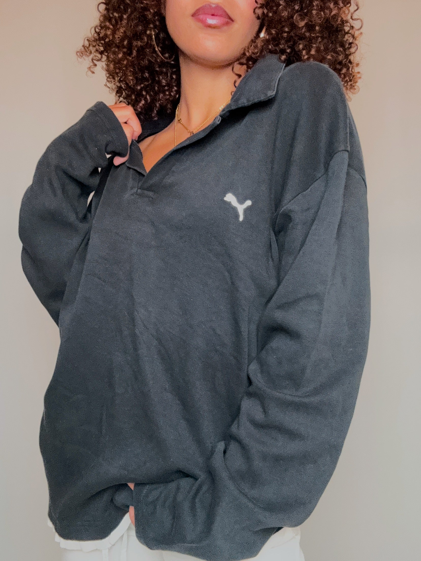 Polo manche longue Puma XL vintage
