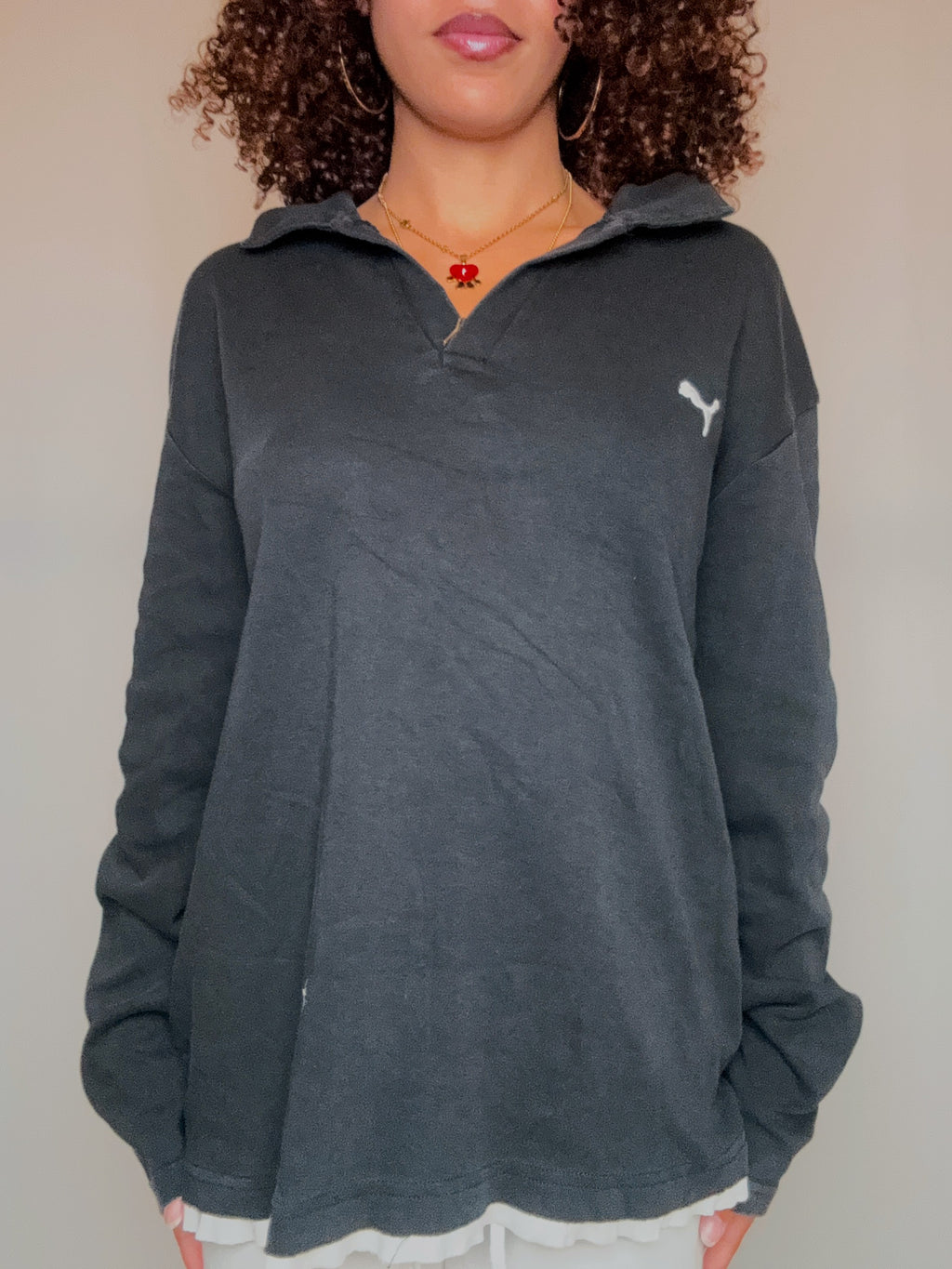 Polo manche longue Puma XL vintage