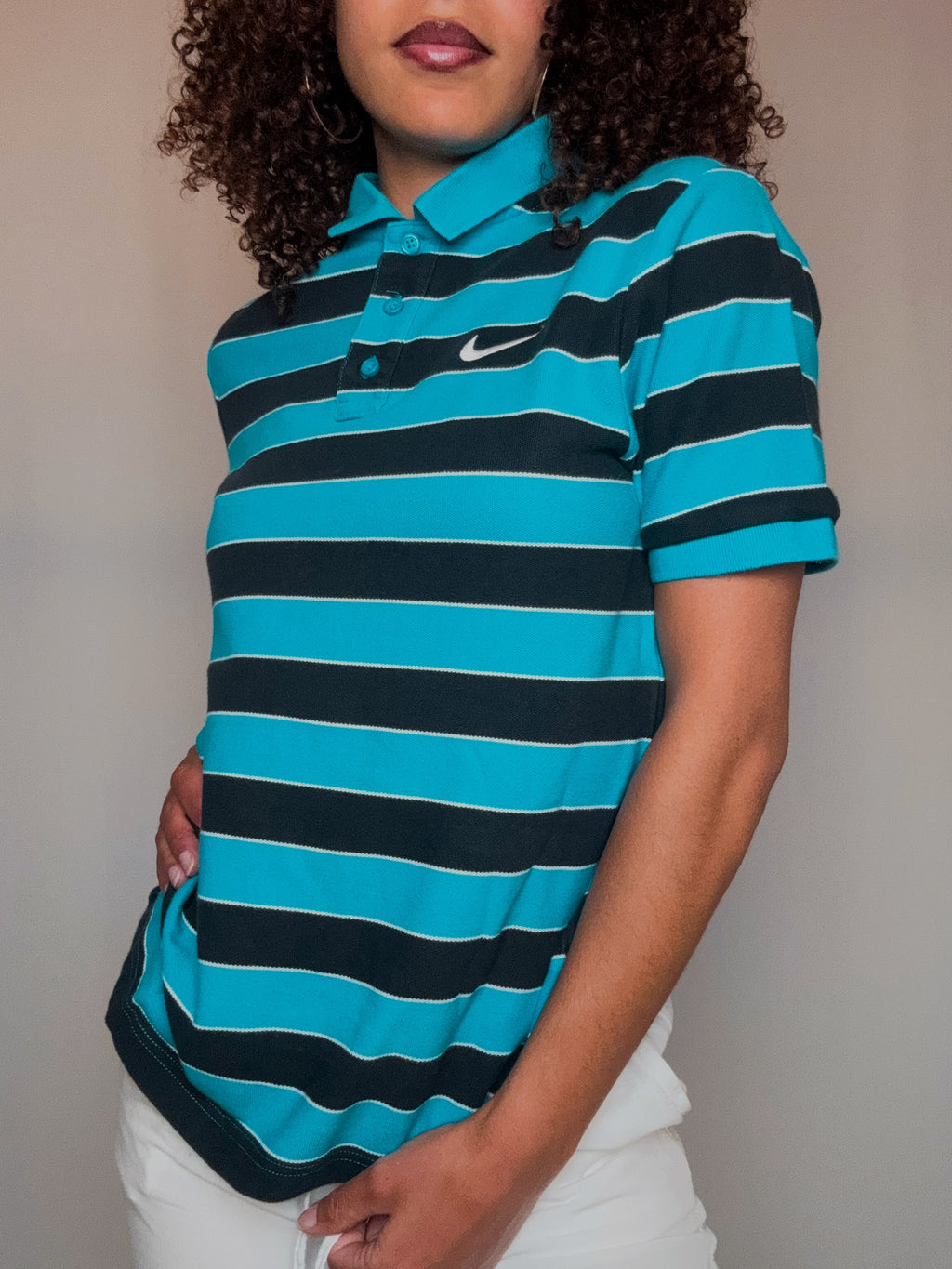 Polo rayé Nike S/M vintage