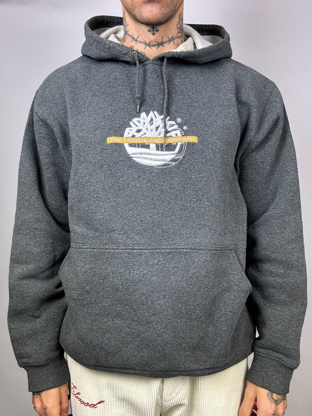 Sweat à capuche gris foncé TIMERLAND XL Vintage