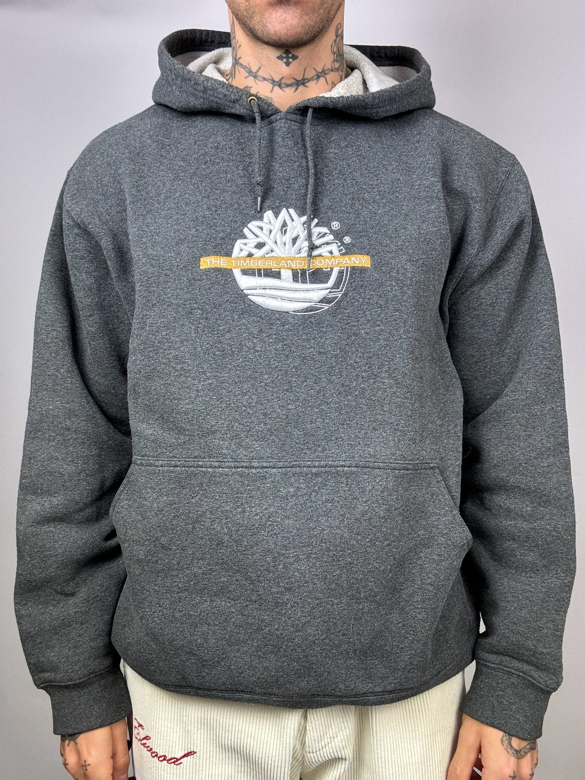 Sweat à capuche gris foncé TIMERLAND XL Vintage