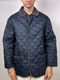 Vintage Navy Quilted Jacket L