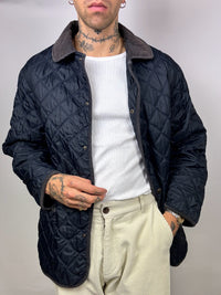 Vintage Navy Quilted Jacket L