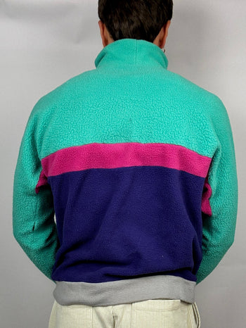 Polaire bloc couleurs style 90's M/L Vintage