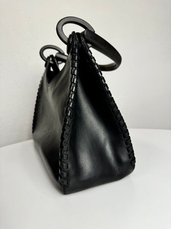 Sac en cuir noir GUCCI modèle Boho Jackie Vintage