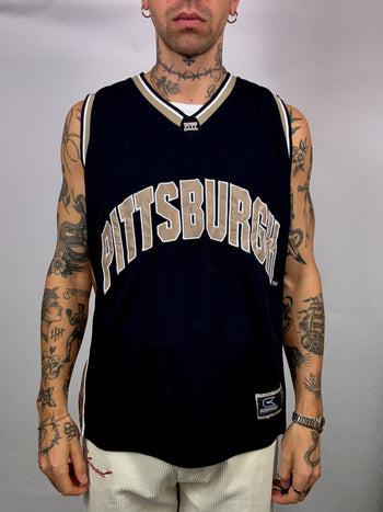 Maillot de basket ball noir CHAMPION XL vintage