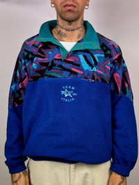 FILA XL Vintage Blue Graphic Fleece