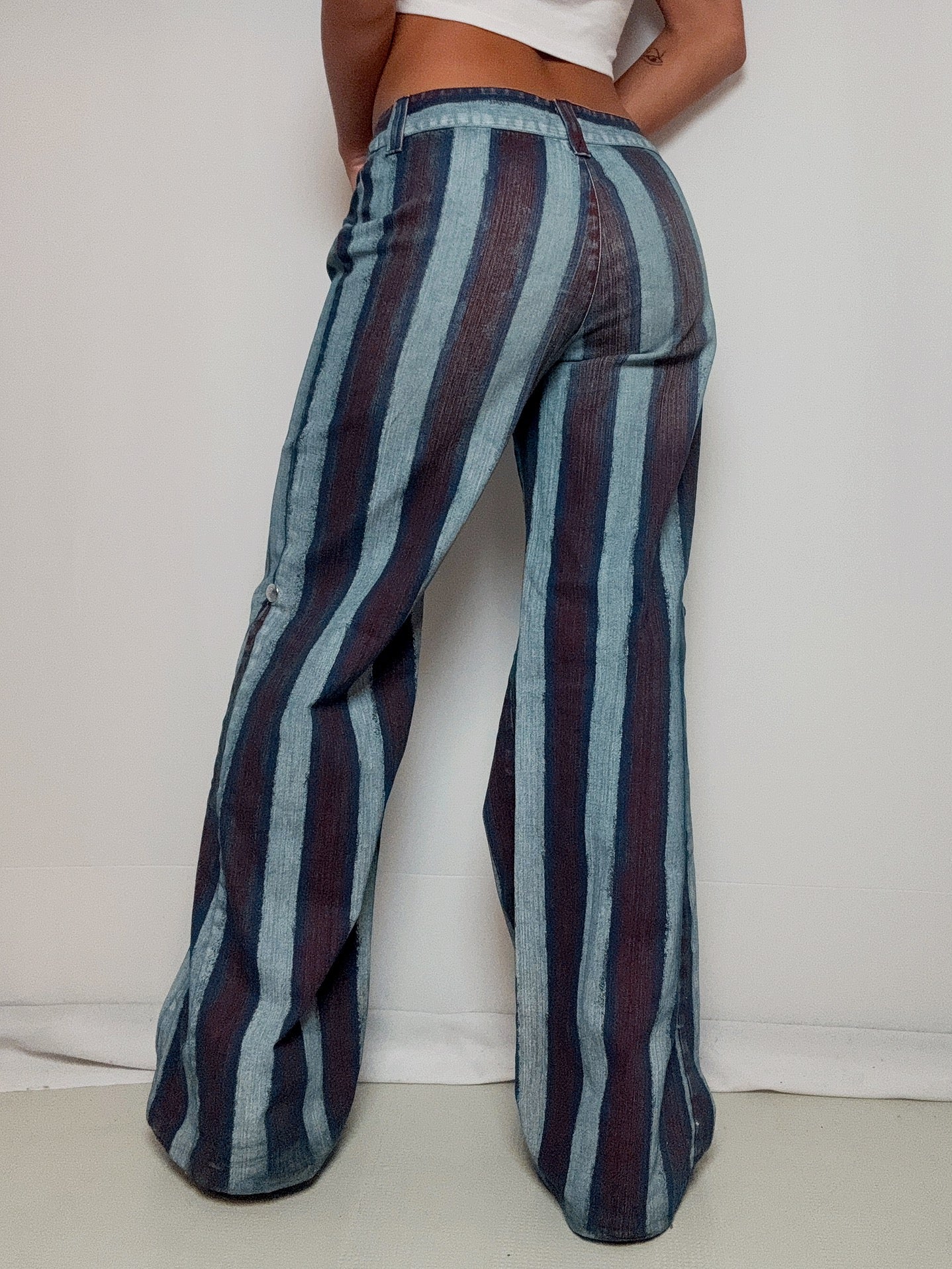 Jean rayé flaire M/L vintage