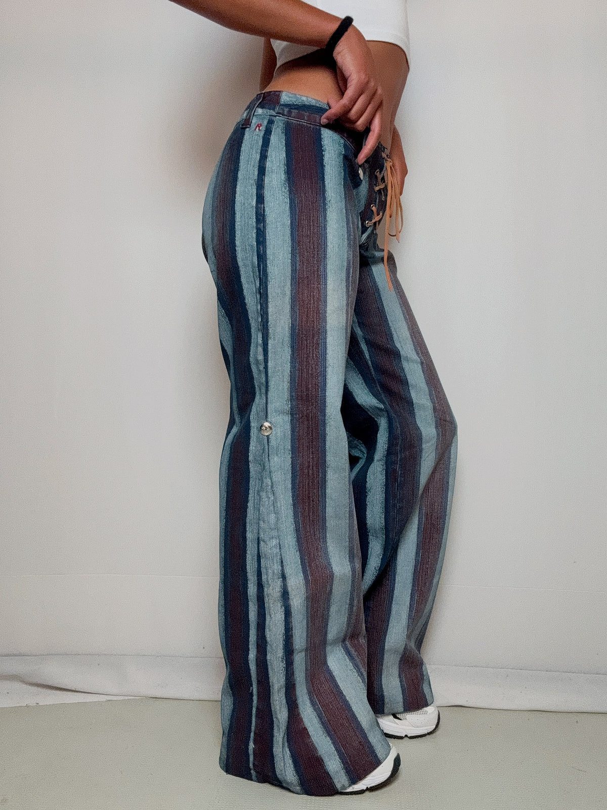 Jean rayé flaire M/L vintage
