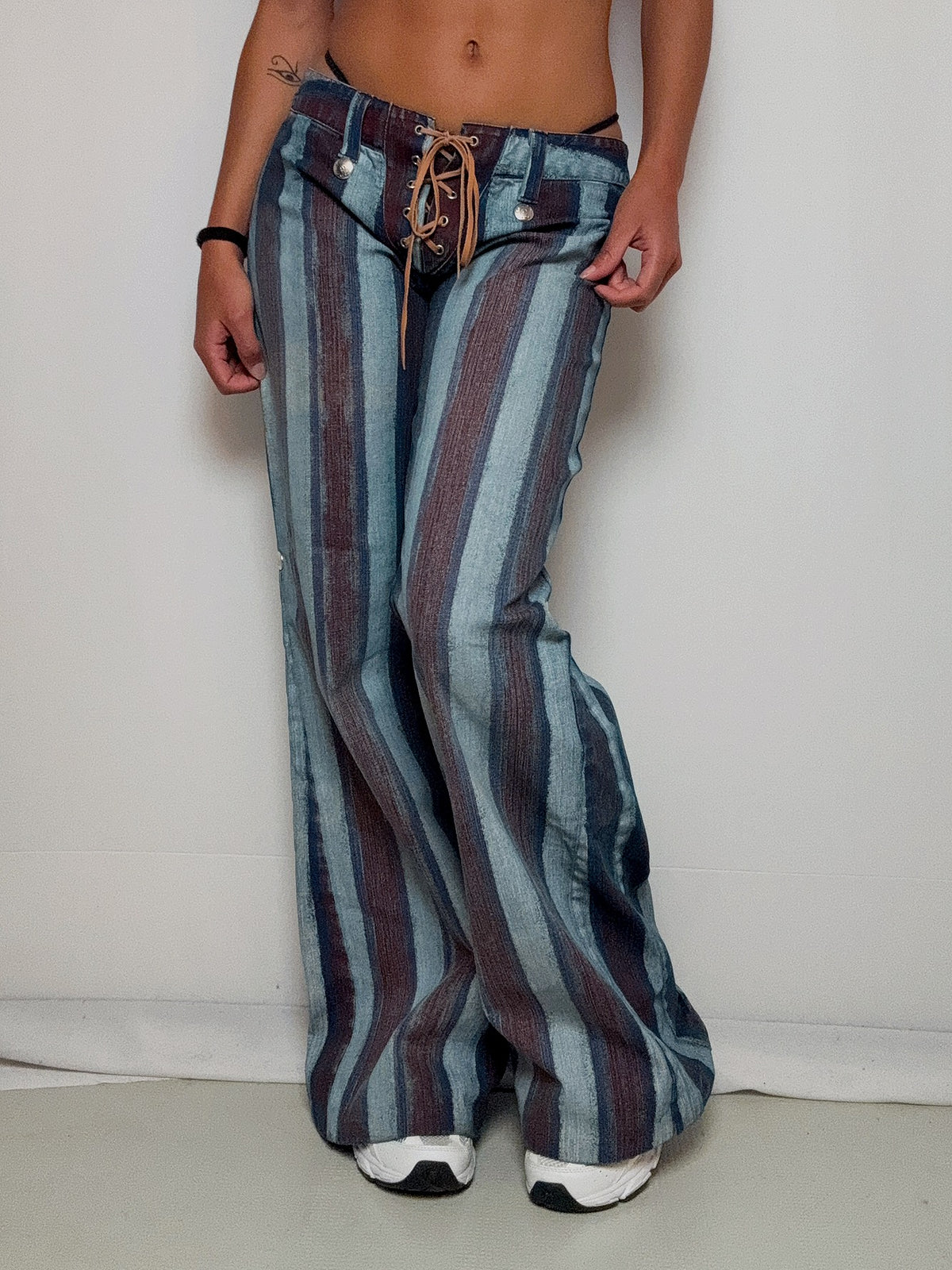 Jean rayé flaire M/L vintage