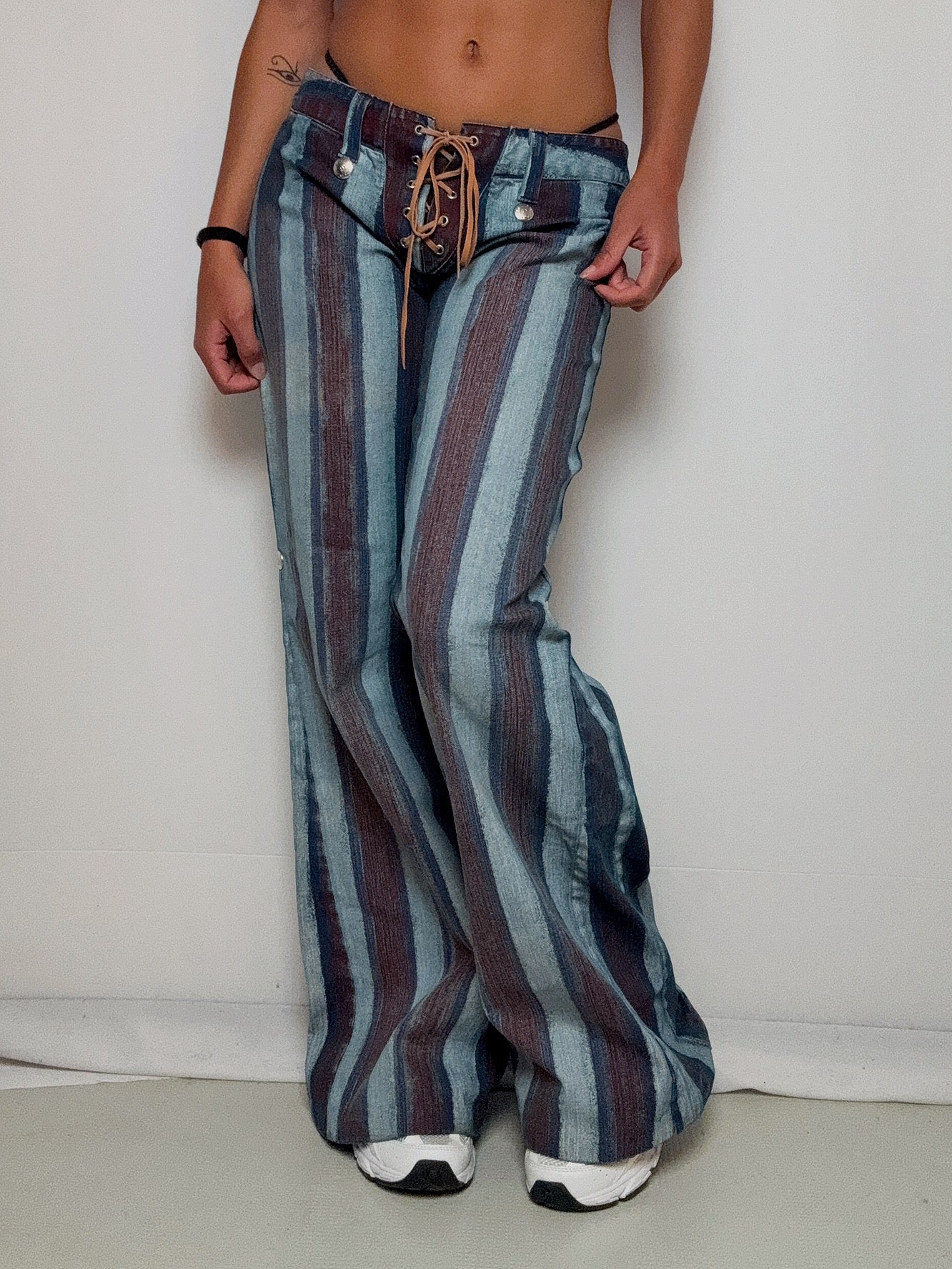 Jean rayé flaire M/L vintage