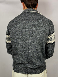 Vintage XL grey knit turtleneck sweater