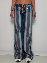 Jean rayé flaire M/L vintage