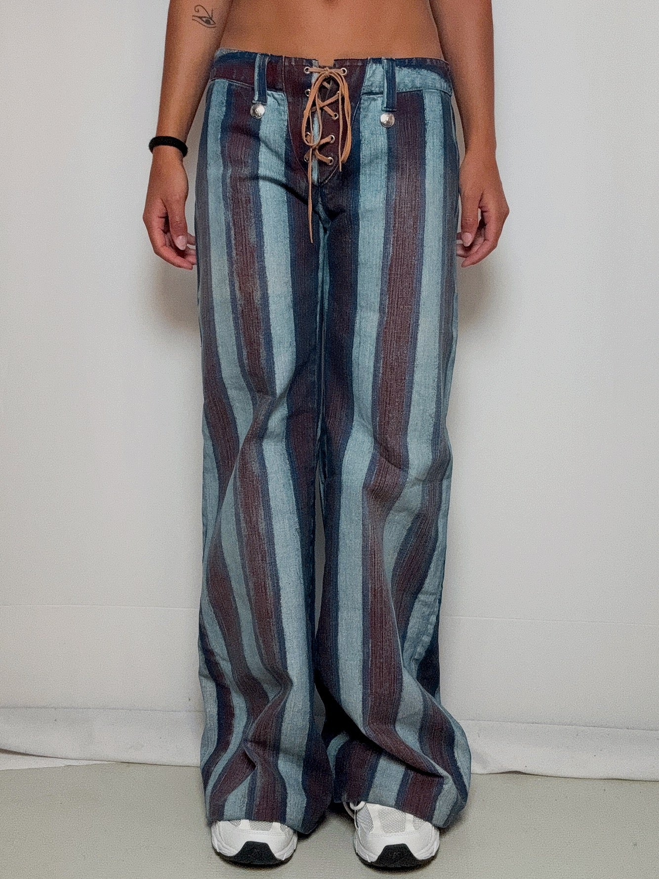 Jean rayé flaire M/L vintage