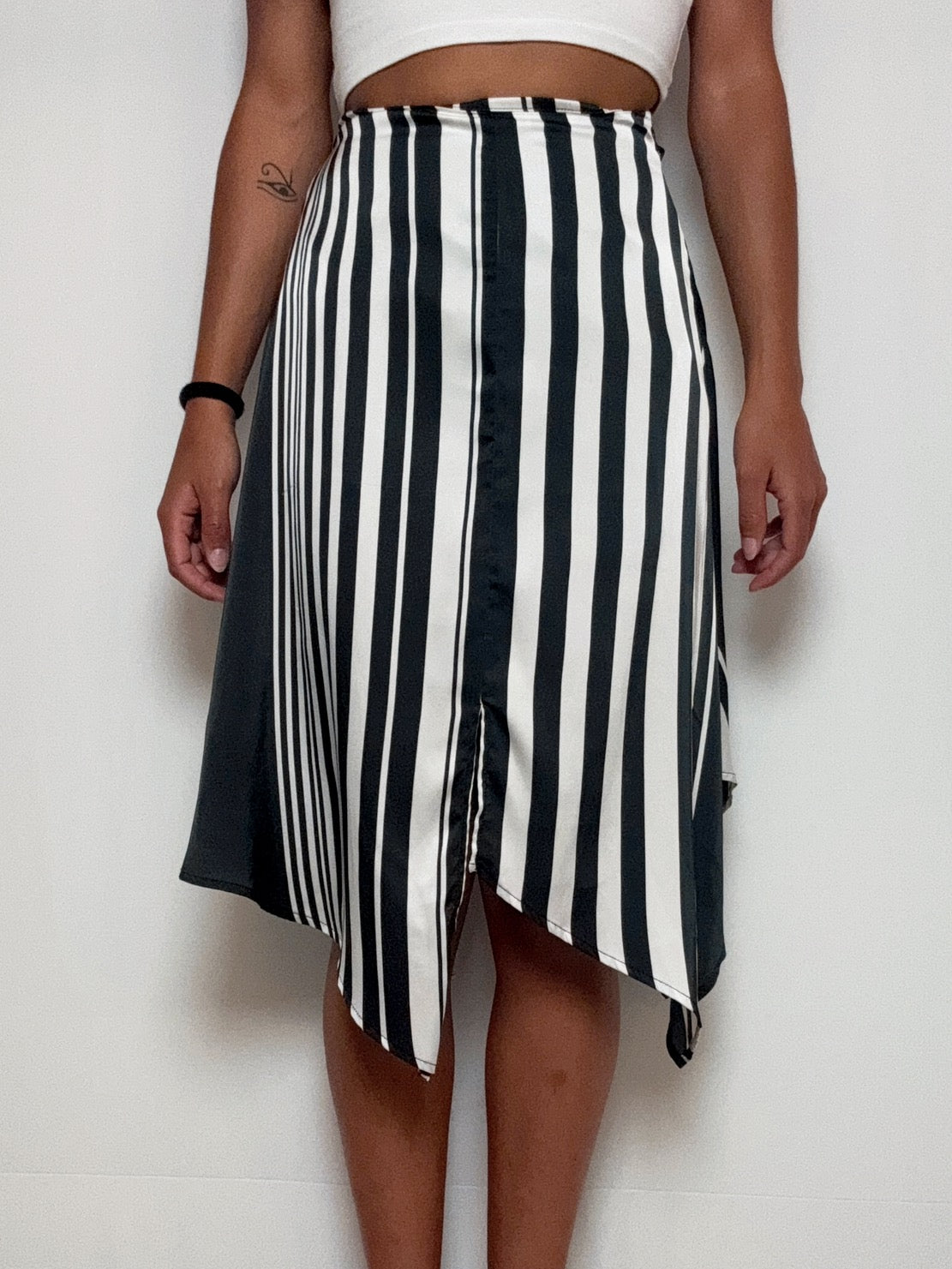 Jupe fluide asymétrique XS vintage