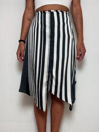 Vintage asymmetrical flowing skirt XS