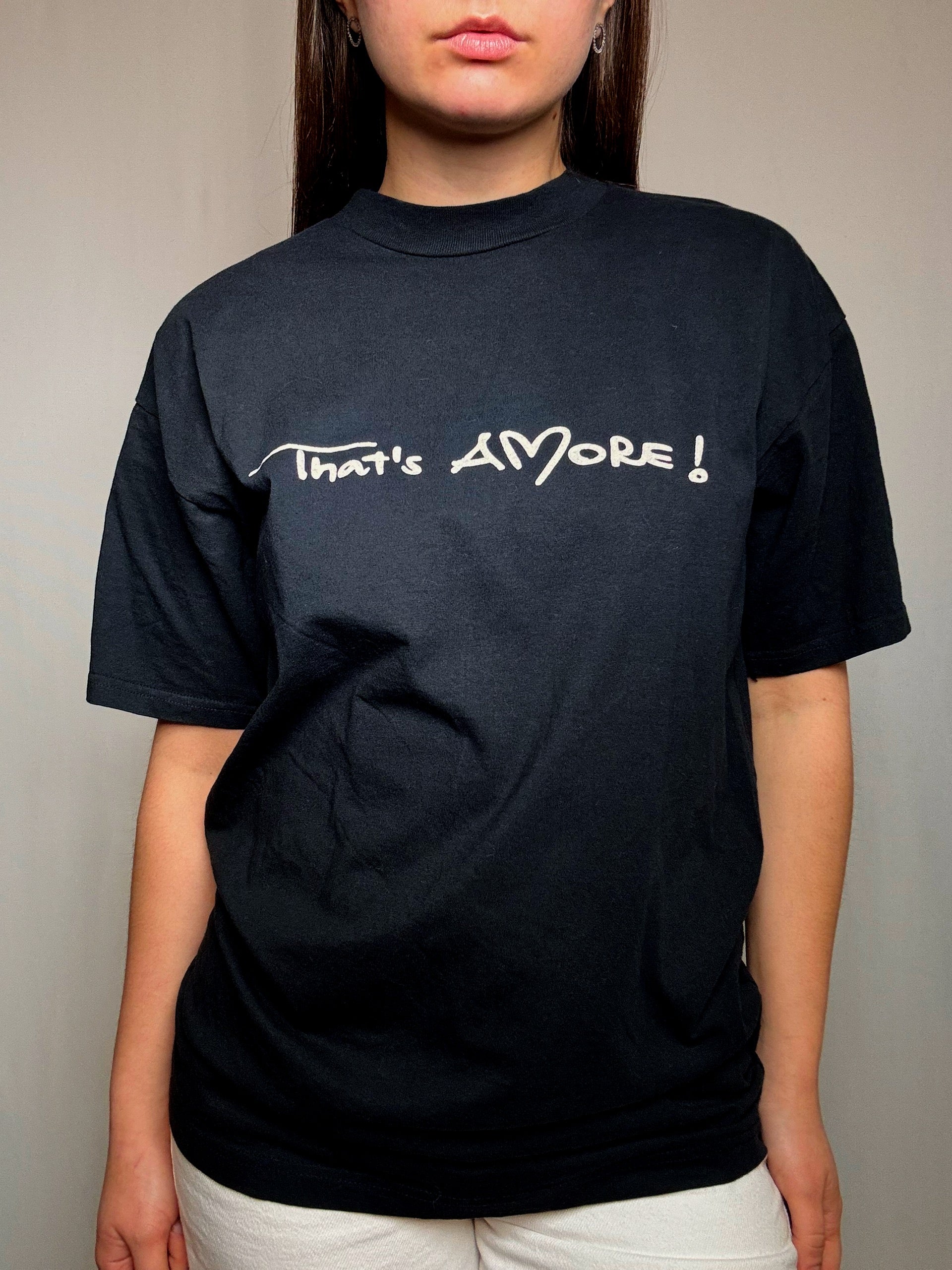 Schwarzes Vintage-T-Shirt Gr. M