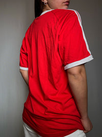 Rotes Adidas L Vintage T-Shirt