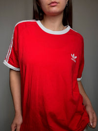 Rotes Adidas L Vintage T-Shirt