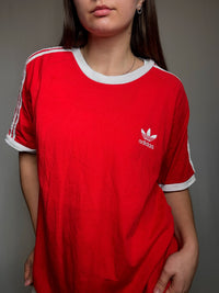 Rotes Adidas L Vintage T-Shirt