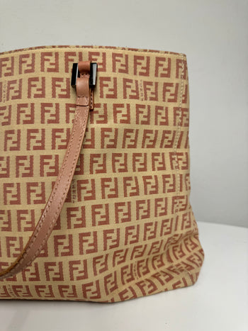 Sac cabas en toile monogrammée FENDI Vintage