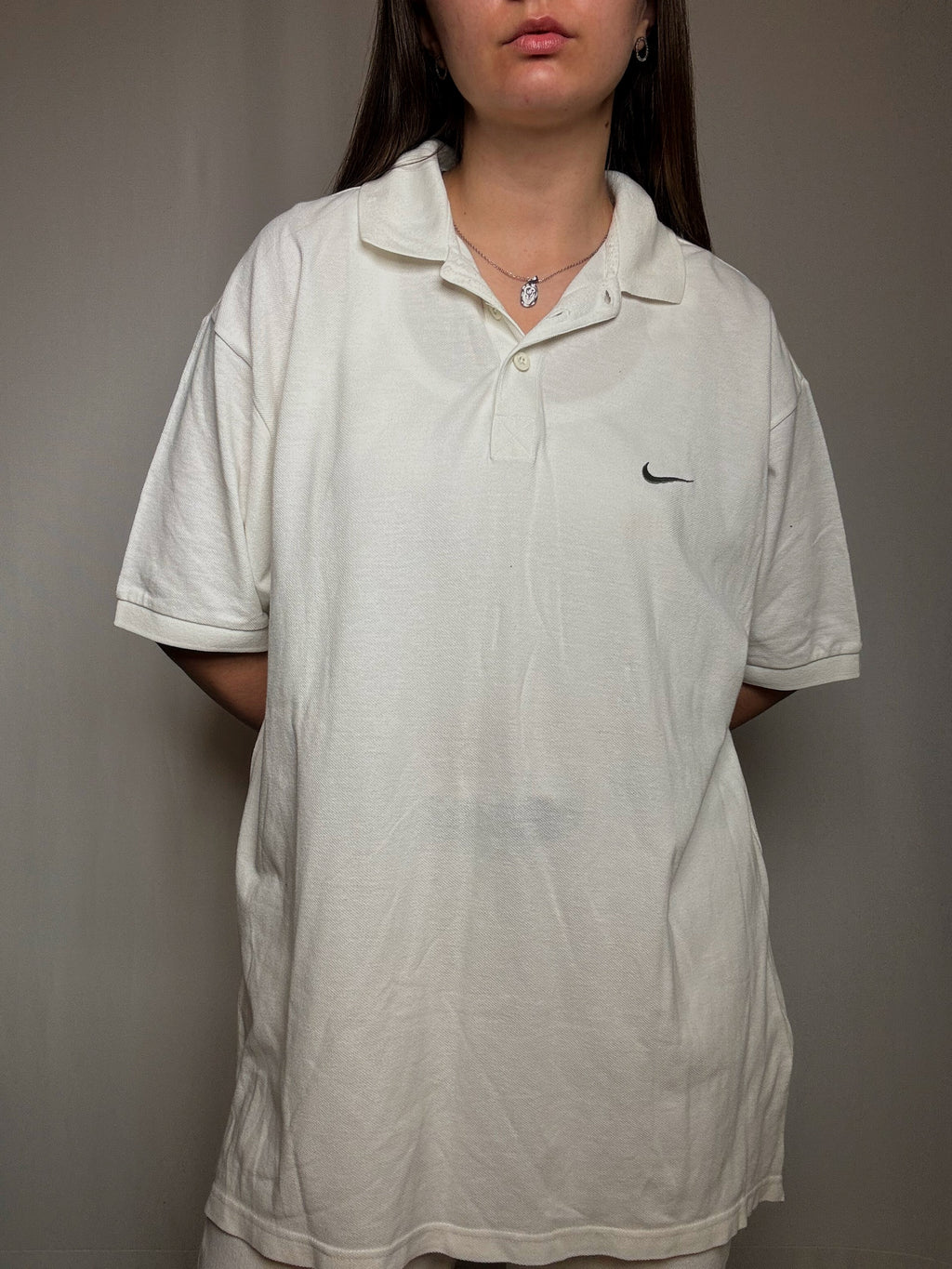 Polo blanc Nike XL vintage
