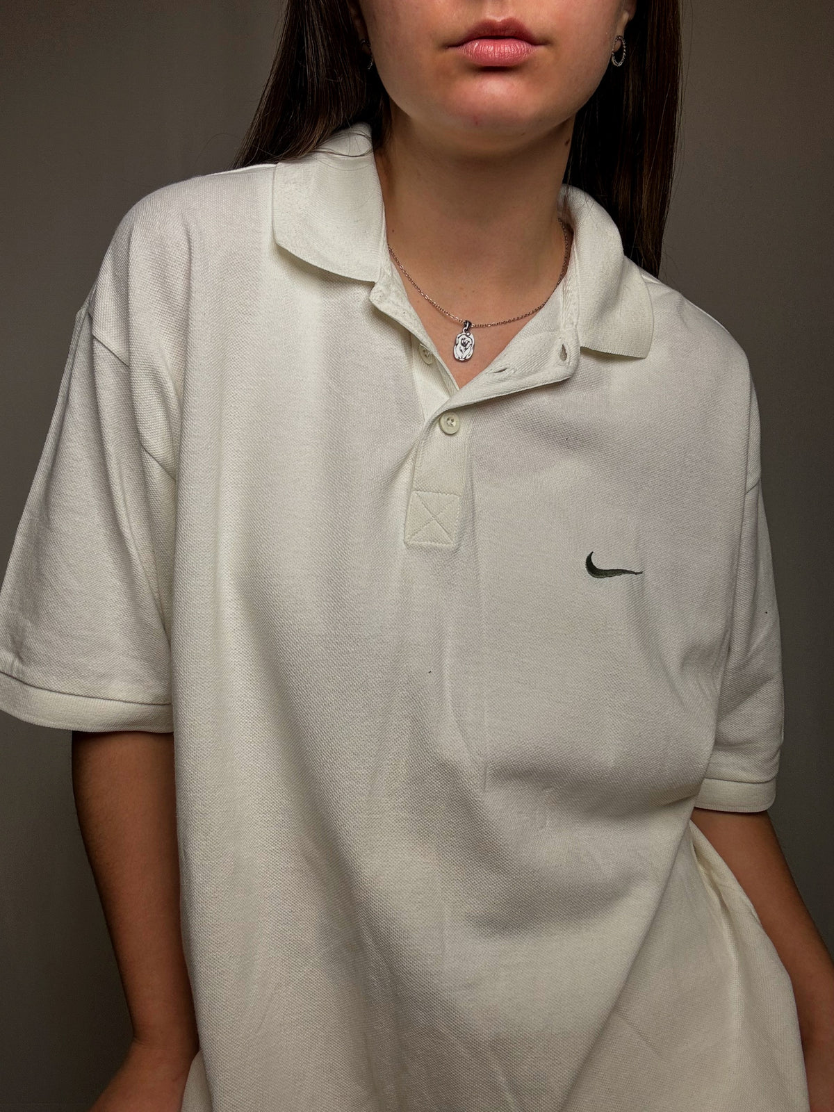 Polo blanc Nike XL vintage
