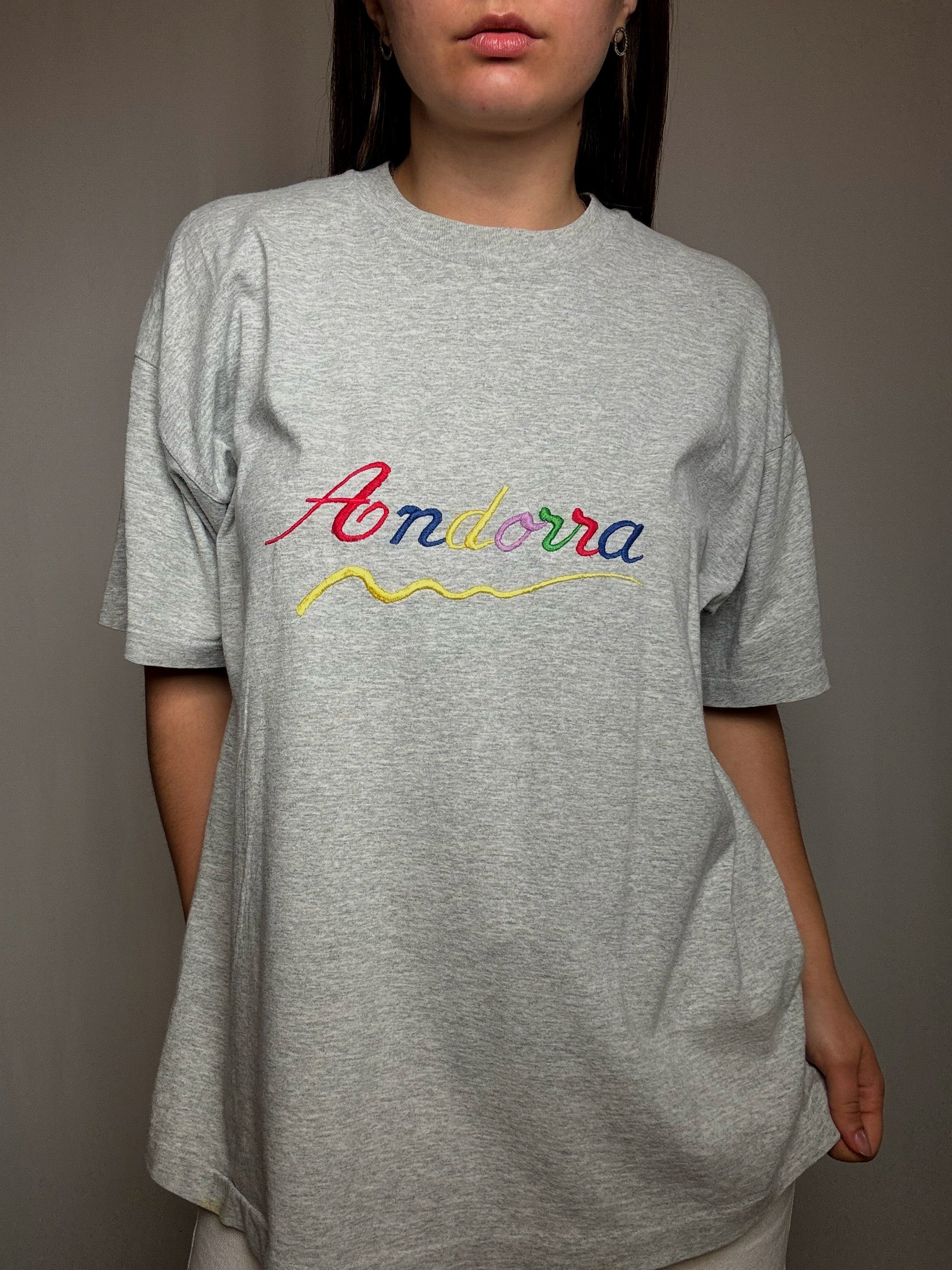 Tshirt brodé Andora XL vintage