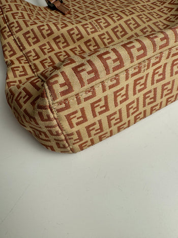 Sac cabas en toile monogrammée FENDI Vintage