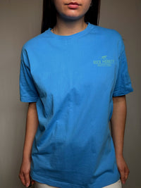Blaues T-Shirt mit Rock-Monkey M Vintage