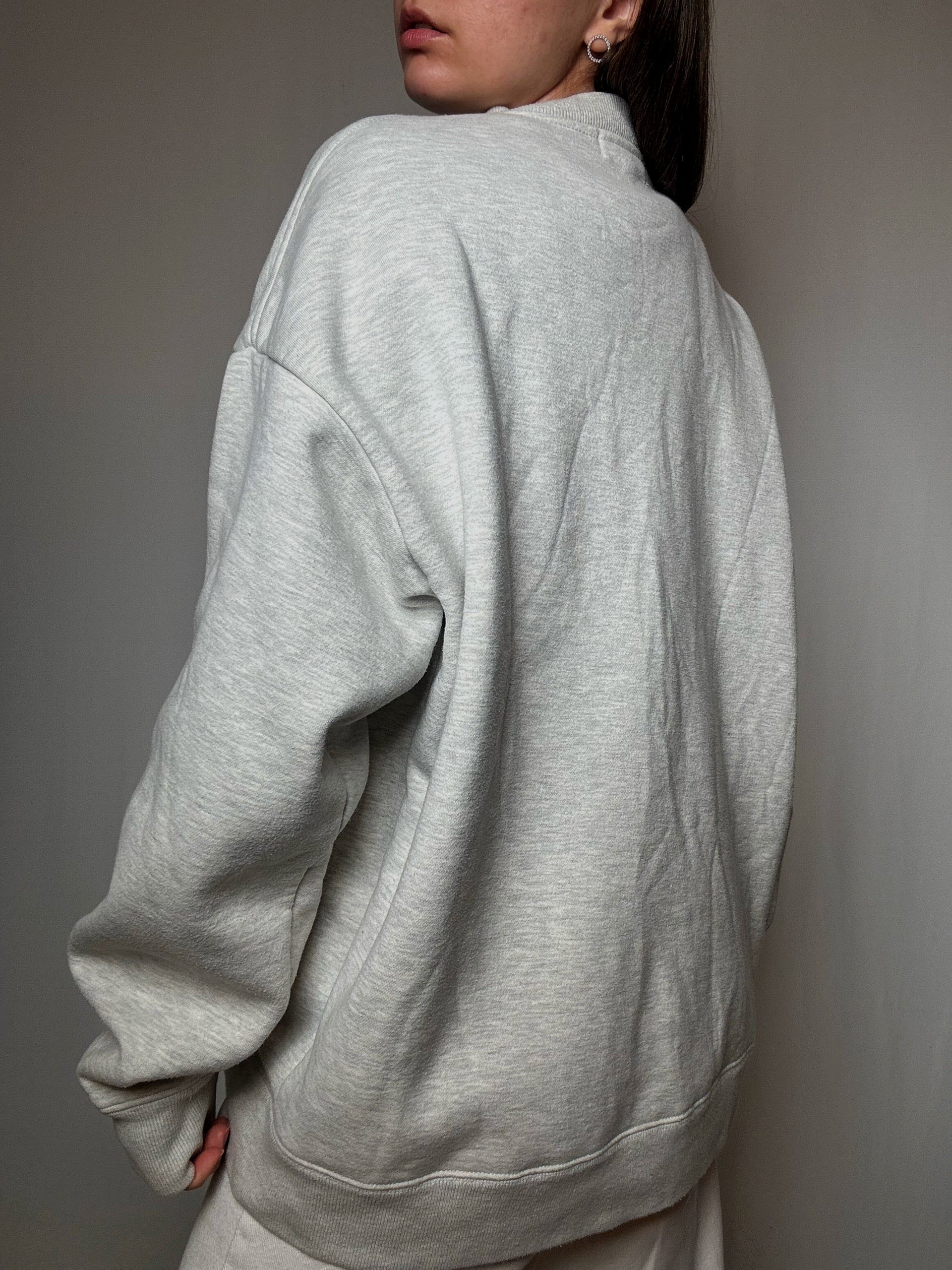 Sweatshirt gris racing L vintage