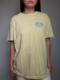 Gelbes T-Shirt, bequem, Buttergelb, Größe L, Vintage